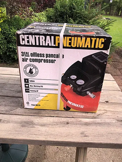 Central Pneumatic Pancake Air Compressor 3 Gal Capacity 100 PSI Safety Features