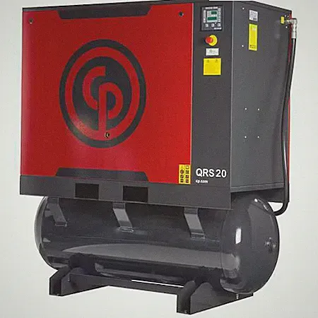 Chicago Pneumatic Qrs 20 Hpd Rotary Screw Air Compressor W/Air Dryer