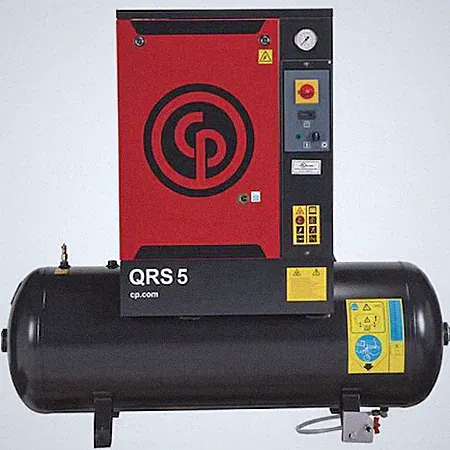 Chicago Pneumatic Qrs 5 Hp Rotary Screw Air Compressor, 5Hp, 1Ph