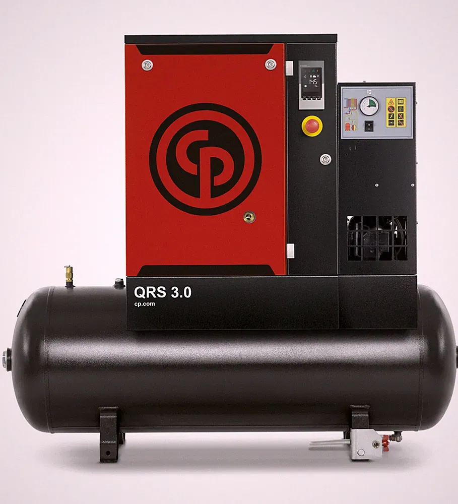 Chicago Pneumatic QRS3D 3HP Tri-Voltage Rotary Screw Air Compressor with Dryer